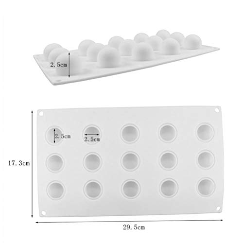 Zonster 1pcs Antiadherente de Silicona Bola Redonda en Forma de Mini trufas de moldes para el Molde de Chocolate para Hornear trufa Postre de la Torta Que adorna Las Herramientas