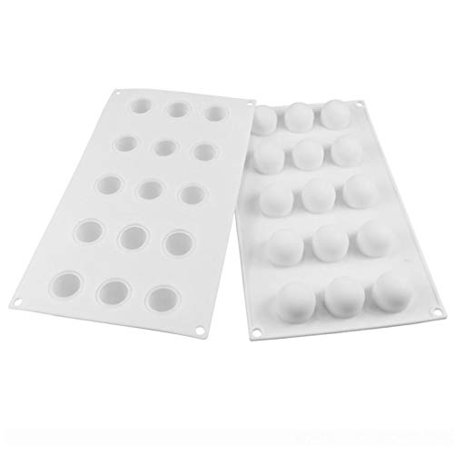 Zonster 1pcs Antiadherente de Silicona Bola Redonda en Forma de Mini trufas de moldes para el Molde de Chocolate para Hornear trufa Postre de la Torta Que adorna Las Herramientas