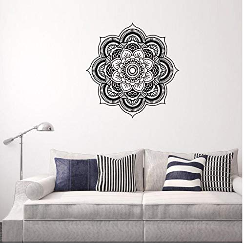 Zonster Negro Mandala Dormitorio Indio Tatuajes de Pared Etiquetas engomadas del Arte casero Mural de Vinilo Familia Hermosa decoración del hogar Pegatinas de Pared