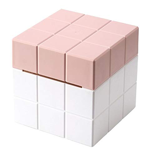 Zoo-yil Lqp-ZJH Cubo Mágico Papel de Seda de Escritorio Cuadro Titular dispensador de servilletas de Almacenamiento Organizador (Color : Pink)