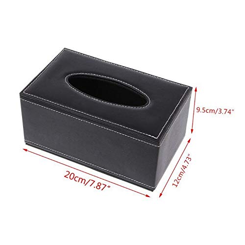 Zoo-yil Lqp-ZJH PU de Cuero del Tejido Caja dispensadora servilletas Organizador Caso Titular de la Toalla de Papel