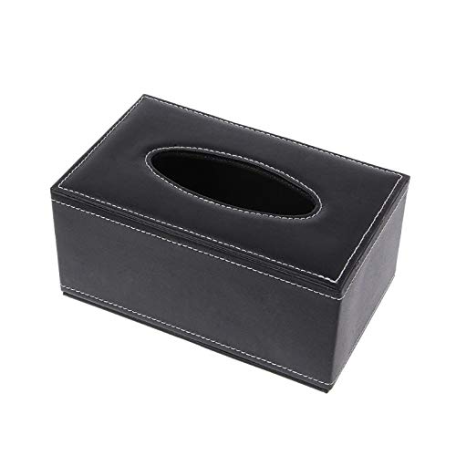 Zoo-yil Lqp-ZJH PU de Cuero del Tejido Caja dispensadora servilletas Organizador Caso Titular de la Toalla de Papel