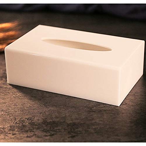 Zoo-yil Lqp-ZJH Tejido acrílico Caja, Tejido Titular, dispensador de Papel for el hogar, la Oficina y KTV (Color : White)