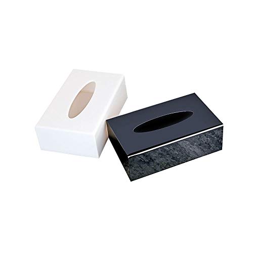 Zoo-yil Lqp-ZJH Tejido acrílico Caja, Tejido Titular, dispensador de Papel for el hogar, la Oficina y KTV (Color : White)