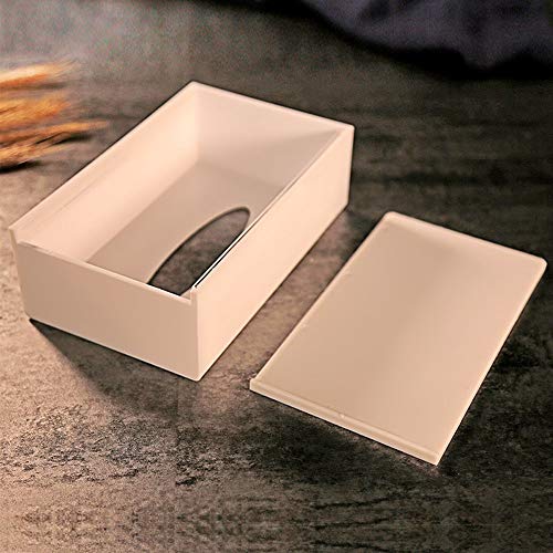 Zoo-yil Lqp-ZJH Tejido acrílico Caja, Tejido Titular, dispensador de Papel for el hogar, la Oficina y KTV (Color : White)