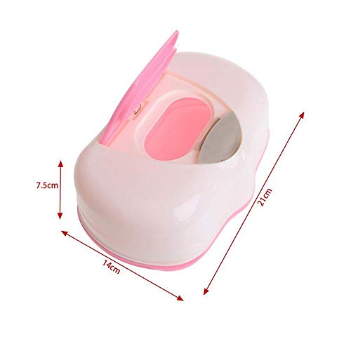 Zoo-yil Lqp-ZJH Wet Wipes Caja de plástico Tejido húmedo toallitas Caja automática Caja de Pop-up Diseño de Tejidos Caso 200 * 120 * 80mm (Color : B)