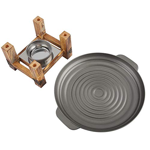 Zouminyy Antiadherente Parrilla Plato Barbacoa Brochetas Chafing Dish Utensilios de cocina Buffet Party Pan