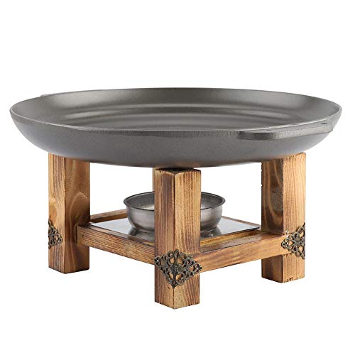Zouminyy Antiadherente Parrilla Plato Barbacoa Brochetas Chafing Dish Utensilios de cocina Buffet Party Pan