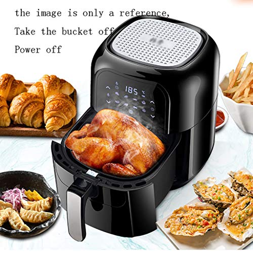 ZSH Aire freidora de Alta Capacidad, 6L / 1400W con la exhibición de operación, Fast Grande del Aire Caliente de freidoras, for/asado/Hornear/Mantener Caliente, Saludable Aceite Gratis y de bajo gra