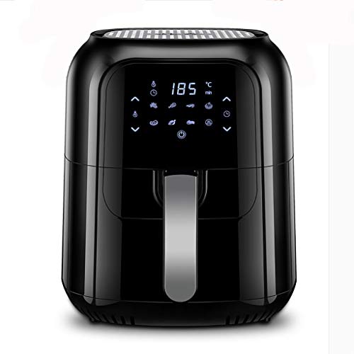 ZSH Aire freidora de Alta Capacidad, 6L / 1400W con la exhibición de operación, Fast Grande del Aire Caliente de freidoras, for/asado/Hornear/Mantener Caliente, Saludable Aceite Gratis y de bajo gra