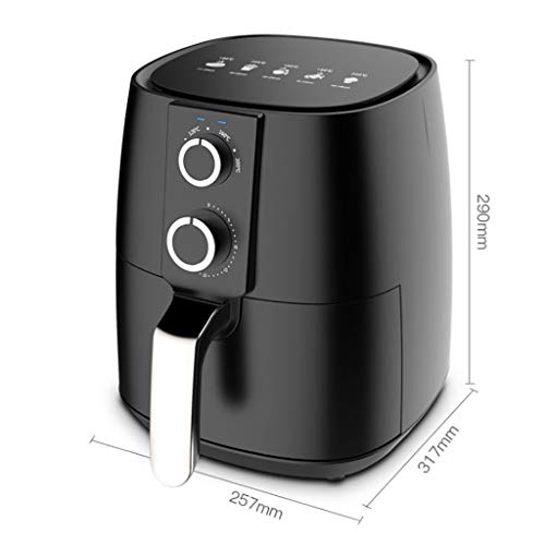 ZSH Aire Fryer, 5L / 1350W rápido Grande del Aire Caliente de freidoras, for/asado/Hornear/Mantener Caliente, Saludable Aceite Gratis y de bajo Grasa for cocinar Antiadherente Adecuado