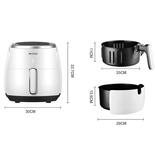 ZSH Aire Fryer, Display 5L / 2000W con Digital, Fast Grande del Aire Caliente de freidoras, for/asado/Hornear/Mantener Caliente, Saludable Aceite Gratis y de bajo Grasa for cocinar Antiadherente ade