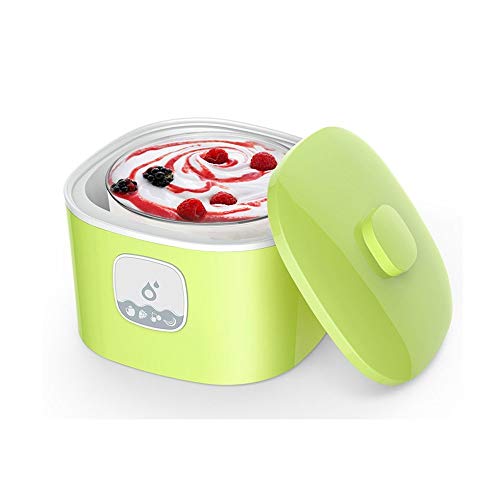 ZSQAI Máquina de fermentación de Yogurt Antigua, máquina de Yogurt de fermentación probiótica casera (Color : Green-Glass Liner*1)