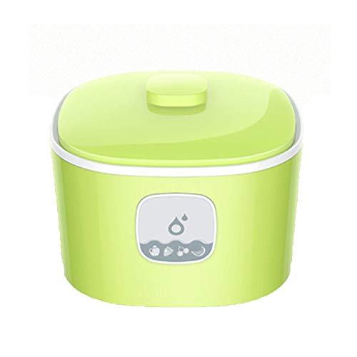 ZSQAI Máquina de fermentación de Yogurt Antigua, máquina de Yogurt de fermentación probiótica casera (Color : Green-Glass Liner*1)
