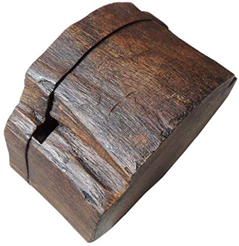 ZUOAO Cenicero de Madera Maciza con Tapa a Prueba de Viento y la Taza de Humo característico Restaurante y Barra de la decoración,10x4.5cm