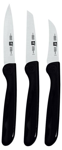 Zwilling 38115-001 - Set 3 Cuchillos guarnecer con Hoja endurecida al frío Friodur, Acero Inoxidable