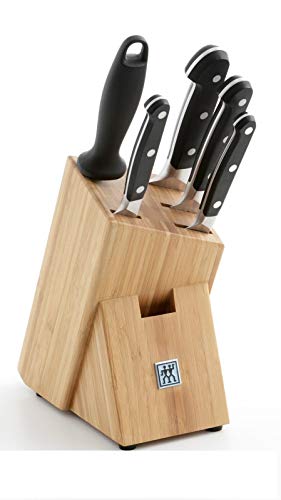 Zwilling - Bloque de Cuchillos (Acero Inoxidable, 48 x 38 x 28 cm), Color Plateado y Negro