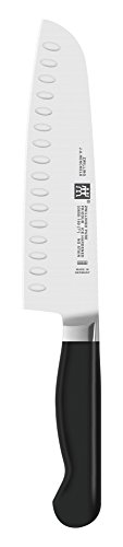 Zwilling Pure - Cuchillo de Cocina Santoku, Acero Inoxidable Alemán