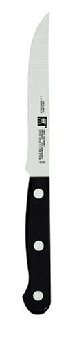 Zwilling Twin Gourmet - Cuchillo chuletero, Hoja endurecida al frío Friodur, Acero Inoxidable, Espiga Entera, cachas sintéticas remachadas, 120 milímetros