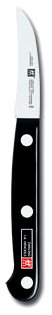 Zwilling TWIN GOURMET - Cuchillo pelador, hoja endurecida al frío Friodur, acero inoxidable, espiga entera, cachas sintéticas remachadas, 60 milímetros