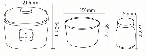 ZXL Yogurtera,Antigua máquina de fermentación de Yogurt, máquina de Yogurt de fermentación probiótica casera (Color: Pink-1 + 5 Combination Liner)