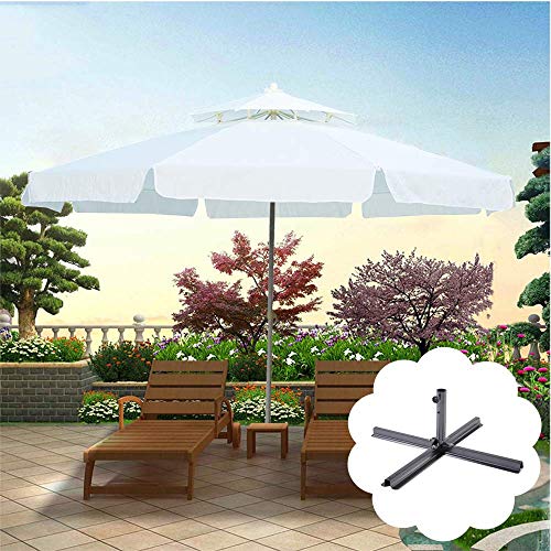 ZXYY Sombrilla de 9.8 pies para Patio balcón protección Solar sombrillas para jardín al Aire Libre a Prueba de Rayos UV con Base Cruzada
