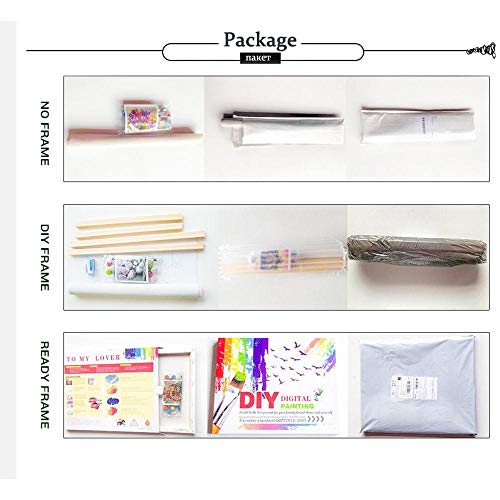 ZYCD Gustav Klim Jurisprudence Kit DIY Kit de Pintura al óleo por números para niños y Adultos