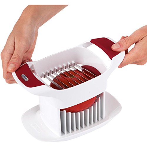 Zyliss ZA E46420 Cortador para Tomate en rodajas, Blanco, Centimeters, Acero Inoxidable