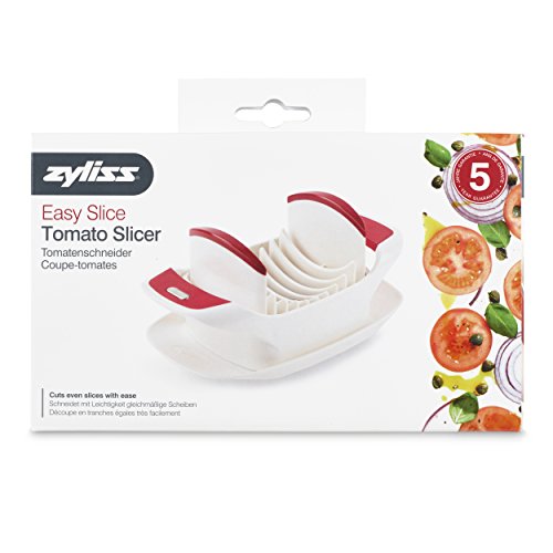 Zyliss ZA E46420 Cortador para Tomate en rodajas, Blanco, Centimeters, Acero Inoxidable