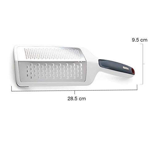 Zyliss ZG E900032 ze900032 rallador Doble (Grueso y Fino), Acero Inoxidable, Color Blanco, 30 x 9 x 3 cm, Metal, Bianco, 30 x 9 x 3 cm