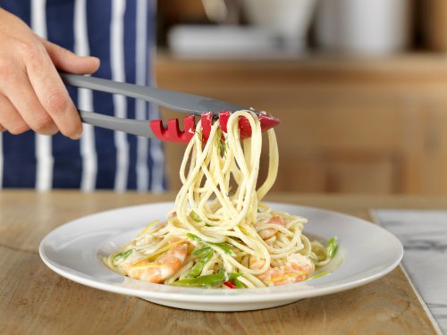 Zyliss ZQ E980004 DKB Household UK Pinzas para la Pasta (Extremos de Silicona), Rosso, 20.1x15.1x10.1 cm