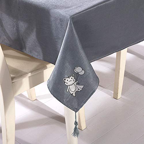 ZYT Antifouling y Resistente a la abrasiónDoble Cara de Doble Uso Impermeable Tela hogar Mantel Mantel Rectangular Regalo 135X135cm