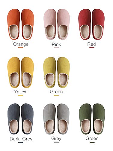 ZZSNT Pantuflas de Espuma viscoelástica Unisex, Superficie Impermeable, cómodo Forro Polar de Felpa, Suela de Goma Antideslizante, Zapatos de casa para Interiores y Exteriores 39-40 Pink