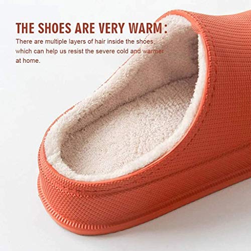 ZZSNT Pantuflas de Espuma viscoelástica Unisex, Superficie Impermeable, cómodo Forro Polar de Felpa, Suela de Goma Antideslizante, Zapatos de casa para Interiores y Exteriores 39-40 Pink