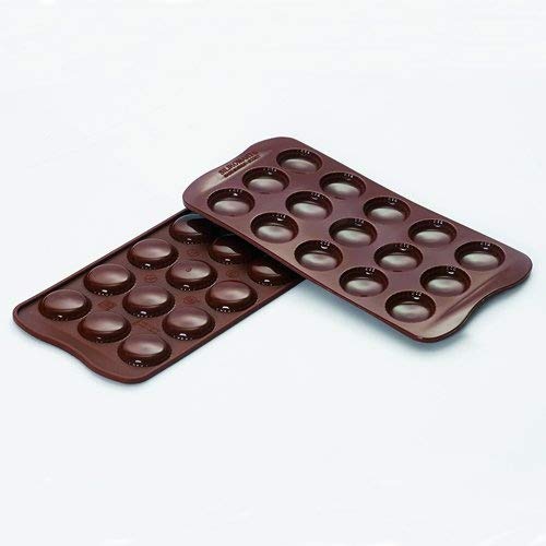 1 para bombones con forma de chocolate macarons