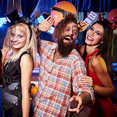 10 Piezas Diadema de Halloween, Cintas de Halloween para la Cabeza para Mujer Niña Accesorio para Pelo Fiesta de Disfraces de Halloween Decoración