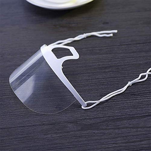 10 Piezas Mascarilla Transparente para Catering Plástico Antiniebla Spray Saliva Chef Spit Food Hotel Cocina Restaurante Suministro
