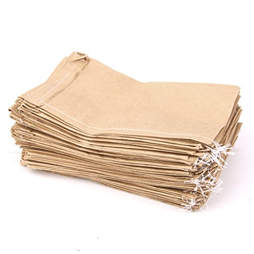 100pcs Bolsa Sacos de Papel Semillas Maíz Granja Color Marrrón