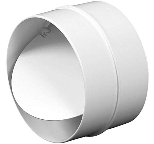 125mm No Retorno Tubo Conexión PVC Blanco Redondo Reja
