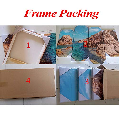 183Tdfc Vía Láctea del Planeta Solar Impresiones En Lienzo 5 Piezas De Arte De Pared HD Sala De Estar Familiar Moderna Decoración del Hogar Pintura Cartel Regalos Marco-150 * 80Cm