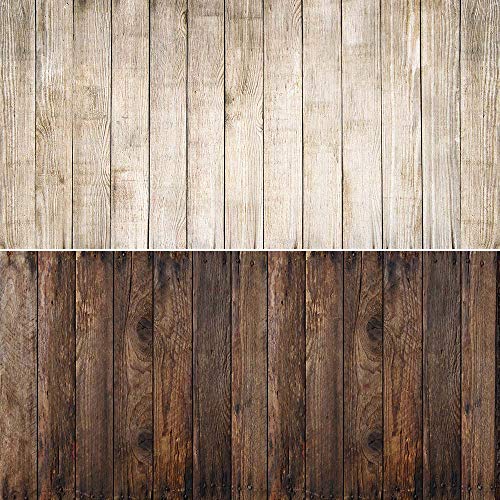 2-en 1 Fondo de madera Textura de madera Telón de fondo de foto Papel impermeable para alimentos, joyas, cosméticos, productos pequeños Disparos 15.7x34.6 pulgadas DP-213