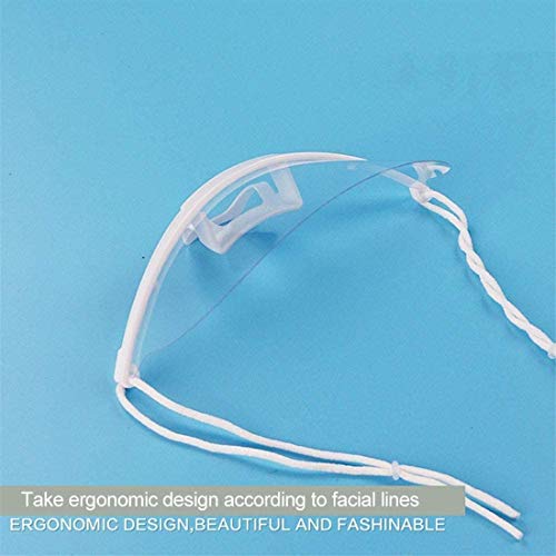 20 Piezas Máscara de Catering Duradera Transparente Máscara Facial Máscara Dental Máscara de Boca Máscara Antiniebla para Salón de Belleza Restaurante
