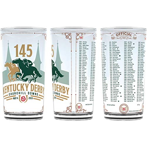 2019 Kentucky Derby Mint Julep - Copa de cristal de recuerdo oficial de la 145ª Kentucky Derby