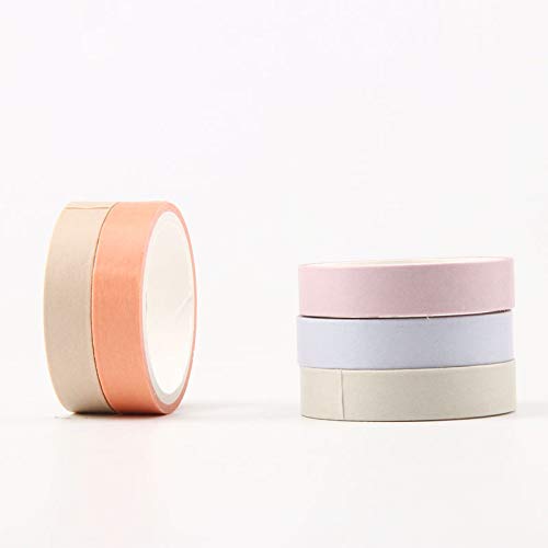 24 Rollos Washi Tape Set, de Cinta Adhesiva Washi Cinta Adhesiva Decorativa para Scrapbooking DIY Manualidades (caramelo)