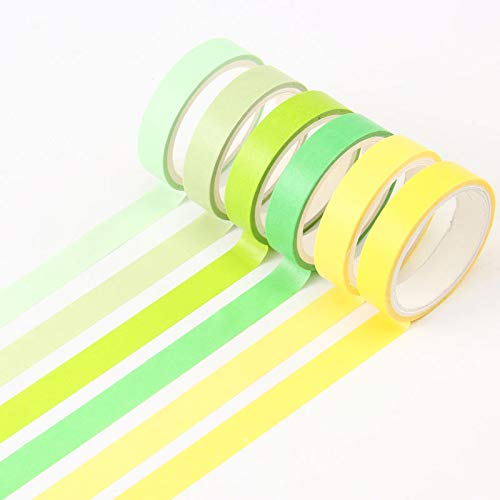 24 Rollos Washi Tape Set, de Cinta Adhesiva Washi Cinta Adhesiva Decorativa para Scrapbooking DIY Manualidades (caramelo)