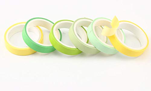 24 Rollos Washi Tape Set, de Cinta Adhesiva Washi Cinta Adhesiva Decorativa para Scrapbooking DIY Manualidades (caramelo)