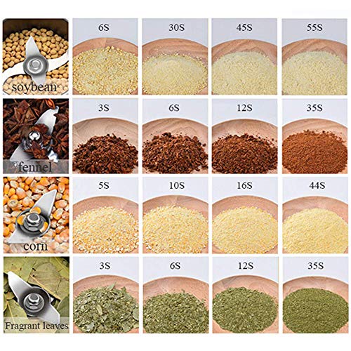 2500g de moulin à grains électrique puissant moulin à farine sans gluten à haute vitesse pour broyeur à blé, pour uso domestique et professionnel