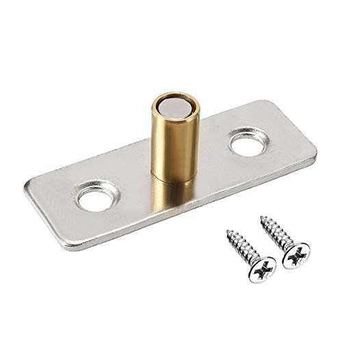 4 piezas granero puerta guía piso acero inoxidable puerta corredera guía localizador tapón con tornillos para puerta corredera piso