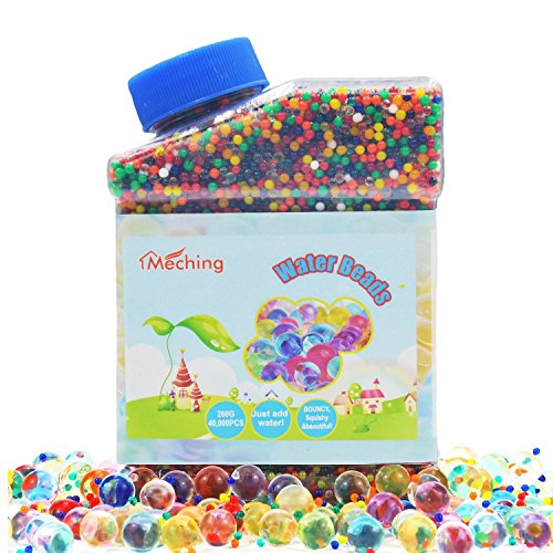40000 psc Perlas de Gel para El Agua Cuentas de Agua Multicolor de Crecimiento, Perlas del Gel del Agua para El llenador del Florero