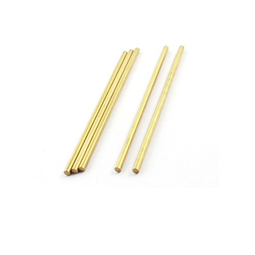 5 piezas 3mm x 90mm Tono Bronce Redonda Barra Bar Eje para manualidades RC Car Racer